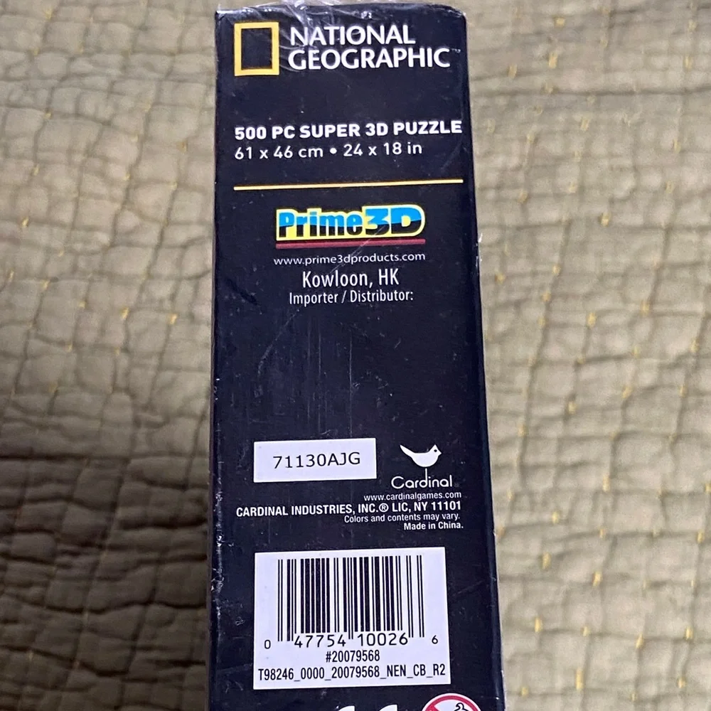 🏷️ National Geographic 3D 500 Pcs. Tiger Shark Puzzle Still Sealed Aged 6+ - Picture 10 of 11